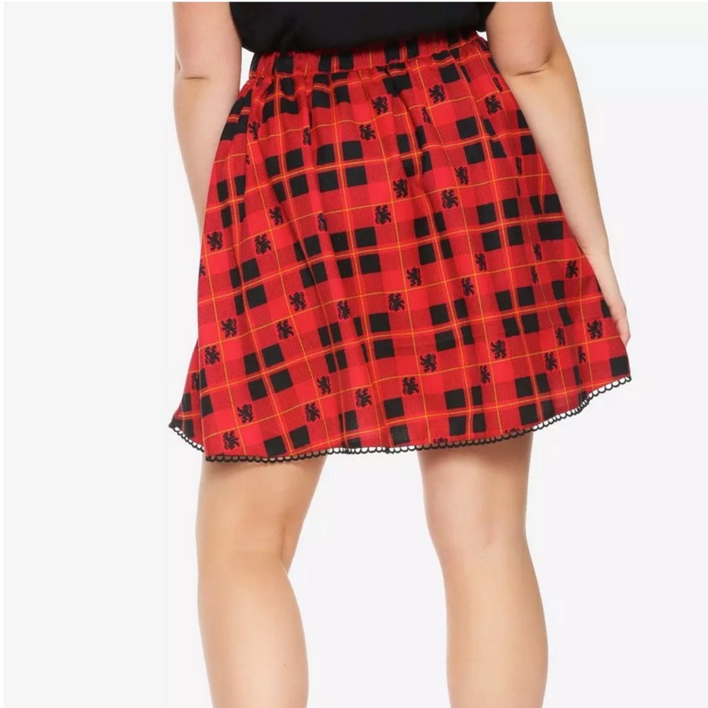 Harry Potter Plaid Gryffindor Skirt